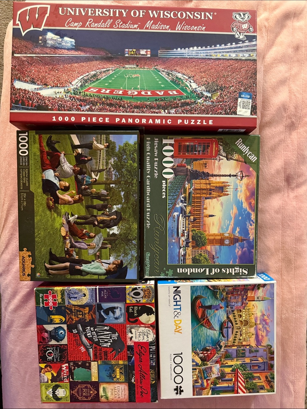 University of Wisconsin Camp Randall Stadium 1000-Piece Puzzle - Red